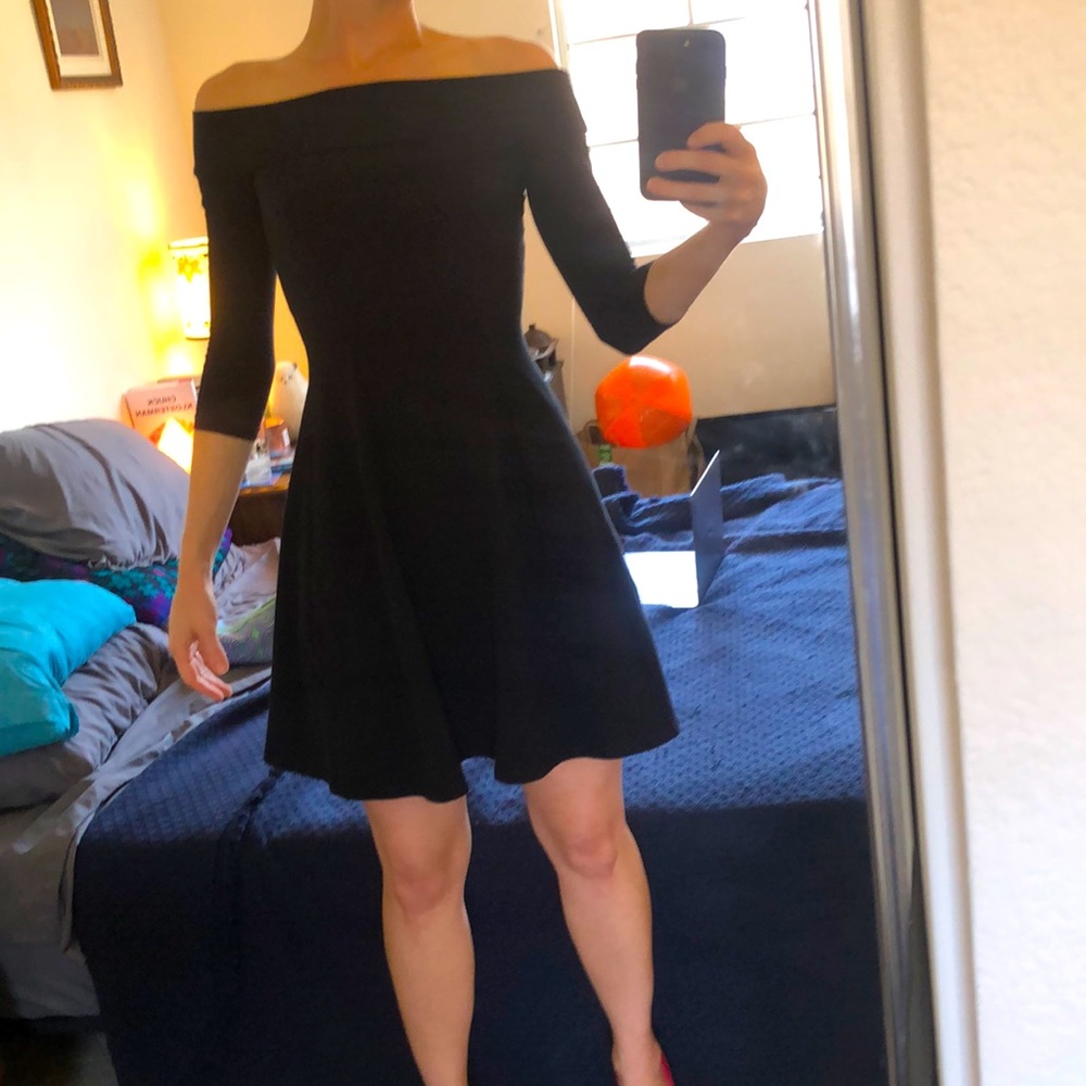 NWOT ModCloth off the shoulder 3/4 sleeve dress XXS